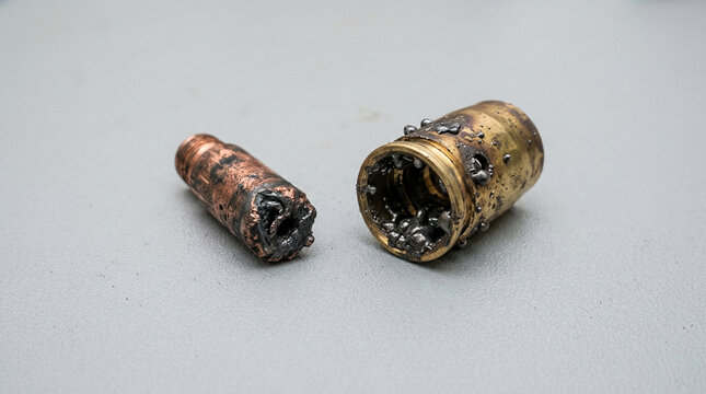 Fused metal spatter and blocked ports on MIG welding contact tip