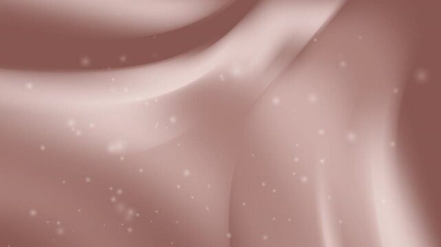 Nude Pink Abtract Background Soft glowing particles drift gently over flowing smooth waves creating a dreamy merge without sharp edges or breaks rendered in 4k seamless loop