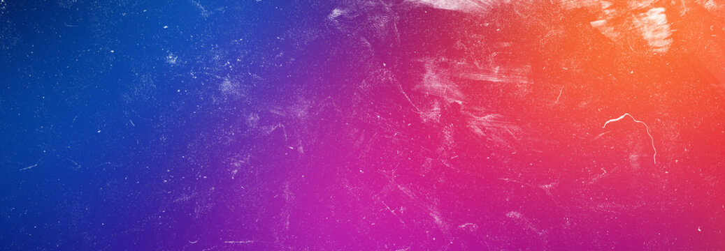 Blue to orange gradient abstract background with vintage scratch texture perfect for modern digital art and book covers.