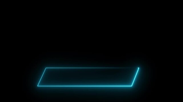 live streams with this animated neon intermission overlay Neon Sign looping face am and chat for live streaming ,Frame border HUD element.