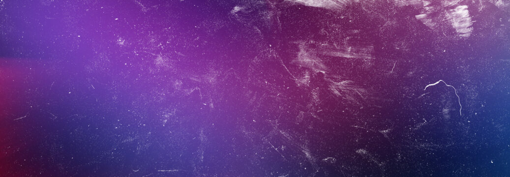 Abstract grainy film texture with purple and red gradient background overlay for artistic photography design projects.