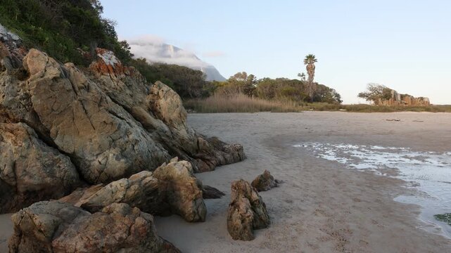 Grotto lagoon, Hermanus, South Africa in late afternoon light