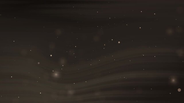 Rubbish Dark Abstract Background Subtle glowing particles drift gently across flowing dark waves creating a soft ethereal effect with no harsh transitions rendered in 4k seamless loop
