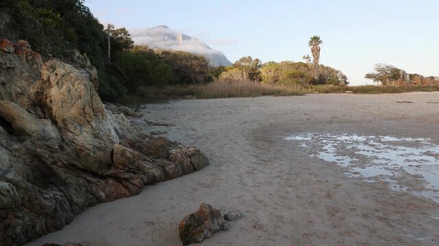 Grotto lagoon, Hermanus, South Africa in late afternoon light