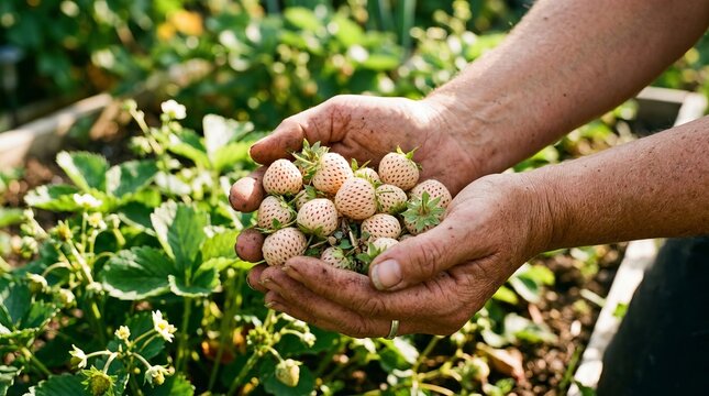 Organic Pineberry : Authentic White Strawberry