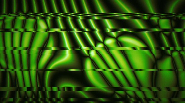 Green marble veins flash with lava lamp blobs and digital glitch, like polished volcanic rock in a seamless loop.