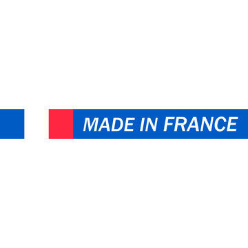 Made In France Label With French Flag