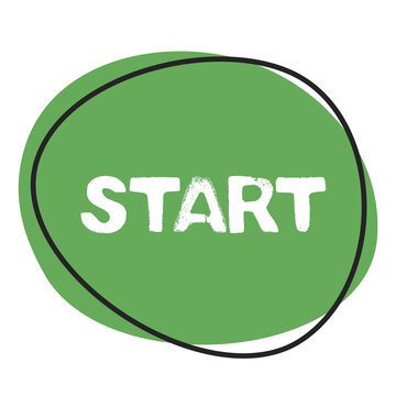 Start - Button in gr&uuml;n mit Rahmen