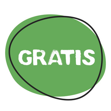 Gratis - Button in gr&uuml;n mit Rahmen