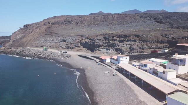 Fuencaliente Coastal Village and Volcanic Beach on La Palma