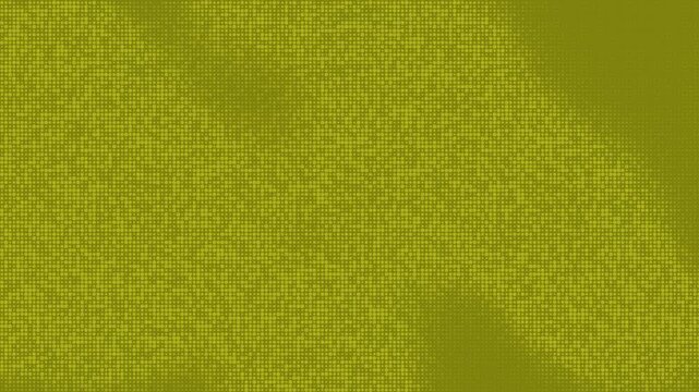 Abstract yellow digital pixel background with flowing wave motion and data grid texture.