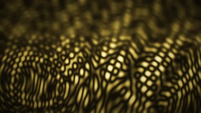 Yellow plasma waves burn with dark cinematic grain, a seamless loop built for album art or a festival stage screen.