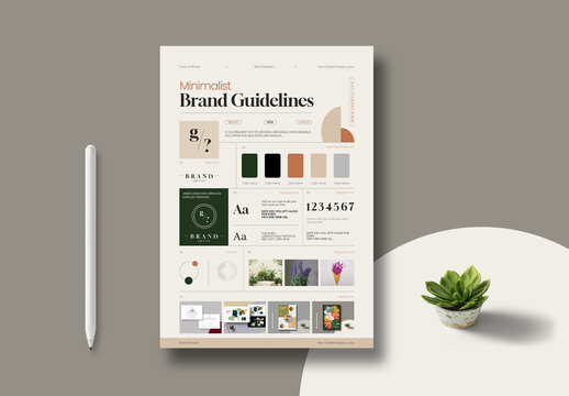 Modern Brand Guideline Kit Layout