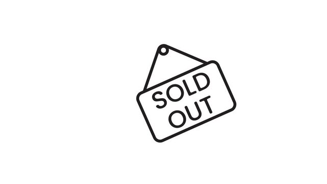 White tag hangs with bold "SOLD OUT" text