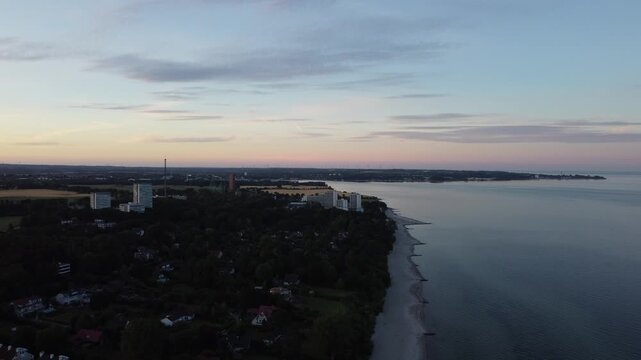 sunset over the sea