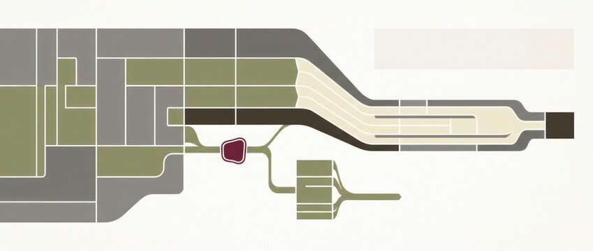 Abstract workflow release after exception isolation with a stable enterprise process continuing to a clear output on a light geometric banner with copy space