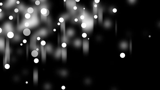 Abstract bokeh background with soft glowing dots and vertical streaks animation