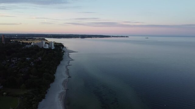 Aerial view of the northern German coast