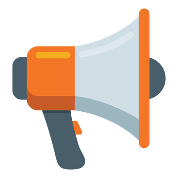Megaphone loudspeaker announcement icon vector illustration