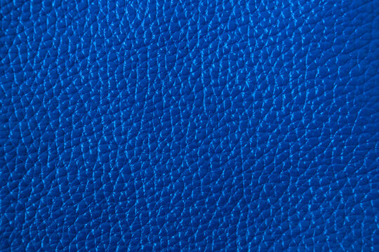 Blue pebbled leather texture background