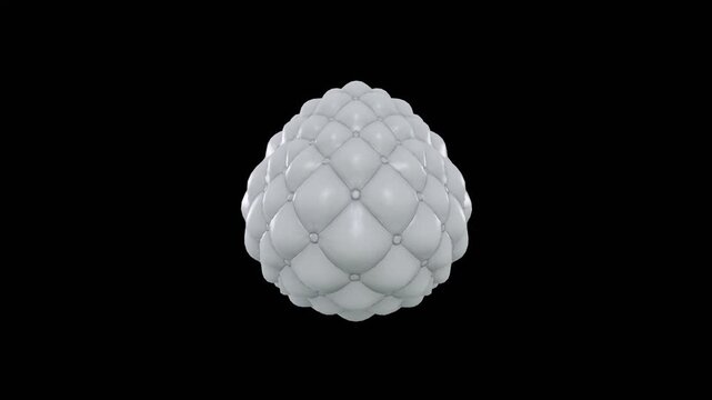 Moving fabric sphere loop loading animation