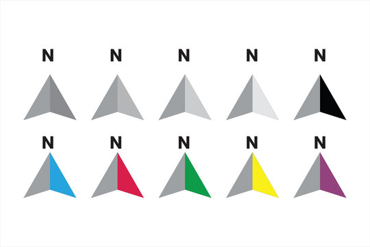 color and black and white Compass icon clipart and line art, Compass icon. Navigation wind rose sign. Direction vector set. Compass symbol on white background isolated. vector symbols, Compass icons, 