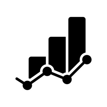 Metrics Icon - Solid Black