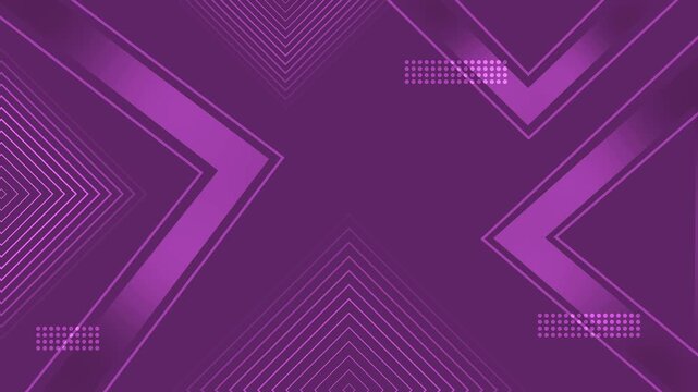 Abstract geometric background with layered chevron lines and futuristic shapes animation