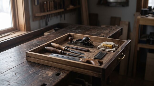 Open tool drawer suggests an unfinished family handover