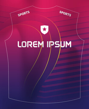 Dynamic Sports Jersey Template with Bold Geometric Shapes and Modern Athletic Style