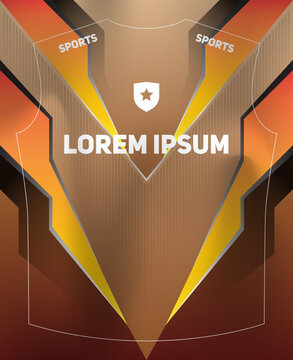 Dynamic Sports Jersey Template with Bold Geometric Shapes and Modern Athletic Style