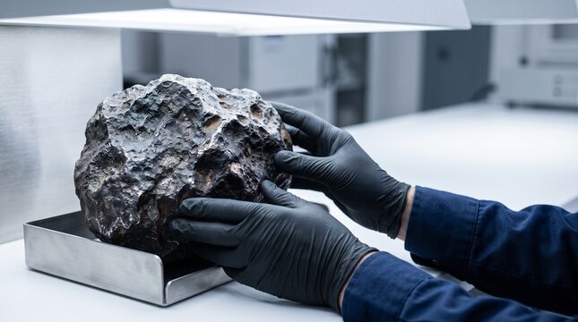 Close inspection of a rugged meteorite for preservation