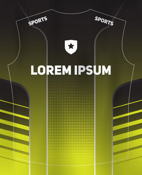 Dynamic Sports Jersey Template with Bold Geometric Shapes and Modern Athletic Style