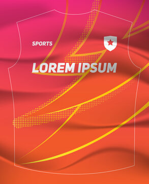 Dynamic Sports Jersey Template with Bold Geometric Shapes and Modern Athletic Style