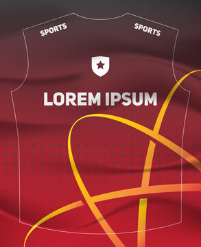 Dynamic Sports Jersey Template with Bold Geometric Shapes and Modern Athletic Style