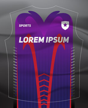 Dynamic Sports Jersey Template with Bold Geometric Shapes and Modern Athletic Style