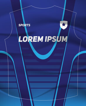 Dynamic Sports Jersey Template with Bold Geometric Shapes and Modern Athletic Style