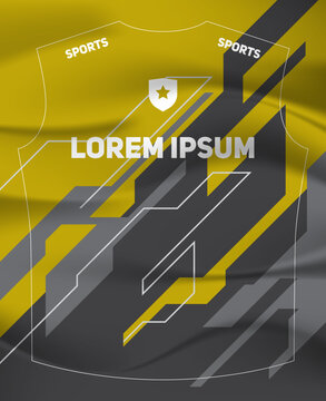 Dynamic Sports Jersey Template with Bold Geometric Shapes and Modern Athletic Style