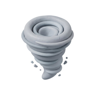 Claymorphic tornado vortex