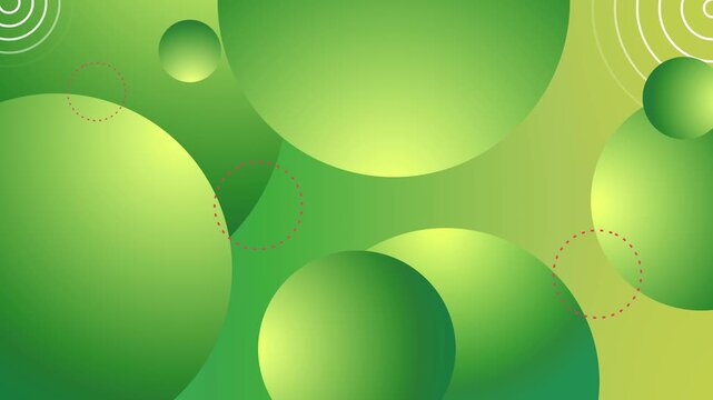 Abstract background with overlapping gradient circles and soft geometric shapes animation
