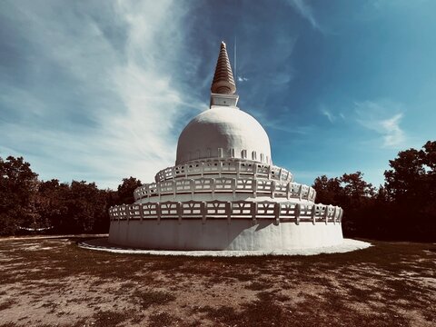 Buddhist stupa in Zalaszanto, Hungary
