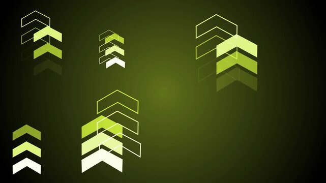 Abstract background with floating upward chevrons suggesting growth progress and direction animation