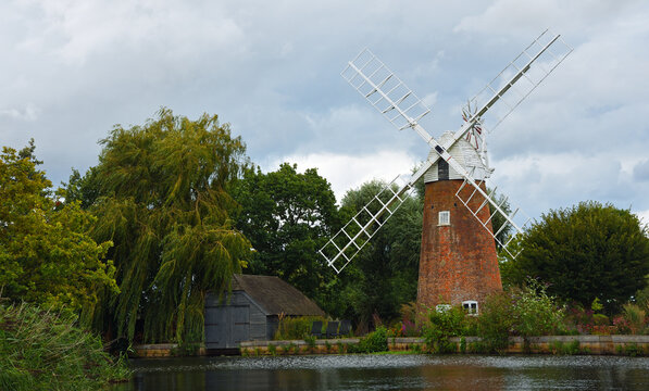 Hunsett Drainage Mill on the River Ant, Norfolk Broads