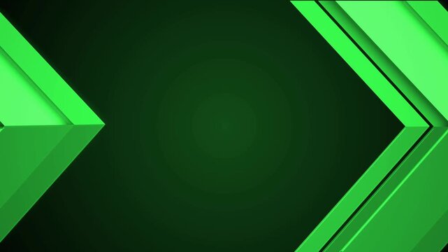 Abstract geometric arrow shapes modern clean look and copy space animation