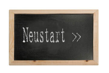 Fototapeta premium Neustart - Symbolfoto