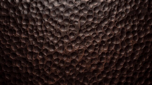 Hammered Dark Bronze Metal Texture Surface Background