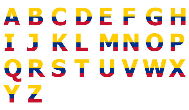 3D Flag of Colombia on a text background.