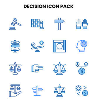 Decision Two Colour Graphics Icons Pack