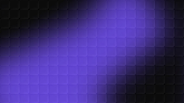 Abstract dark purple and black gradient cubic glass pattern background