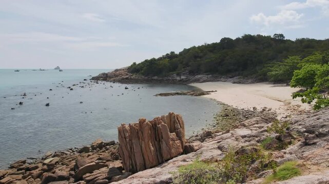 Secret beach at Thongson bay in the island of Koh Samui, Thailand
